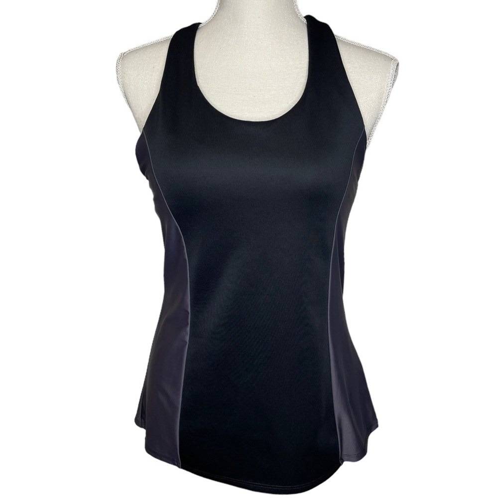 Fabletics Work Out Deidra Color Block Stretch Tank Top Built-In-Bra Size Medium